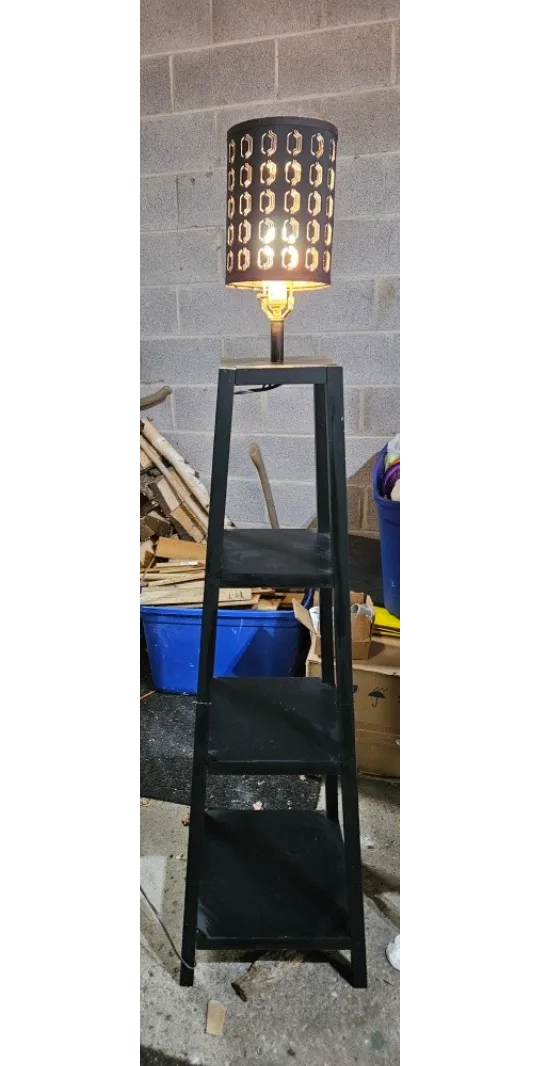 Black Ladder Shelf Lamp thumbnail