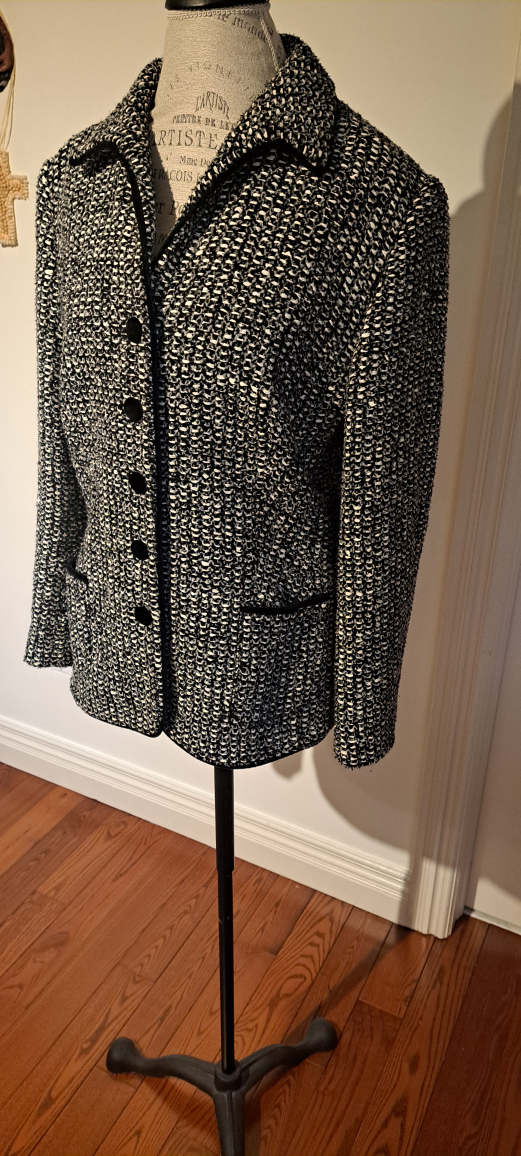 Black & White Tweed Blazer - photo 4
