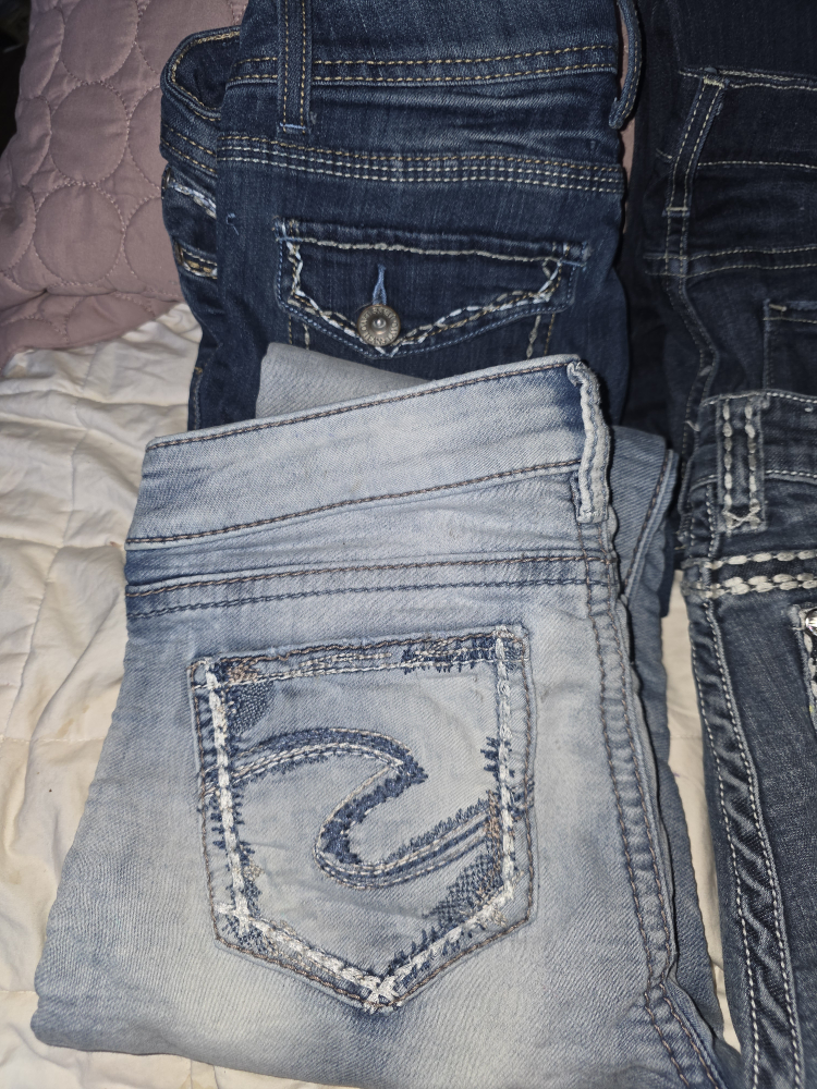 Mixed Lot Jeans: Silver, La Idol, Abercrombie