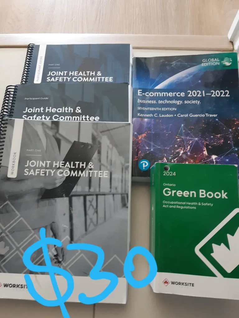 Health & Safety Committee Books + E-Commerce Book $30. thumbnail
