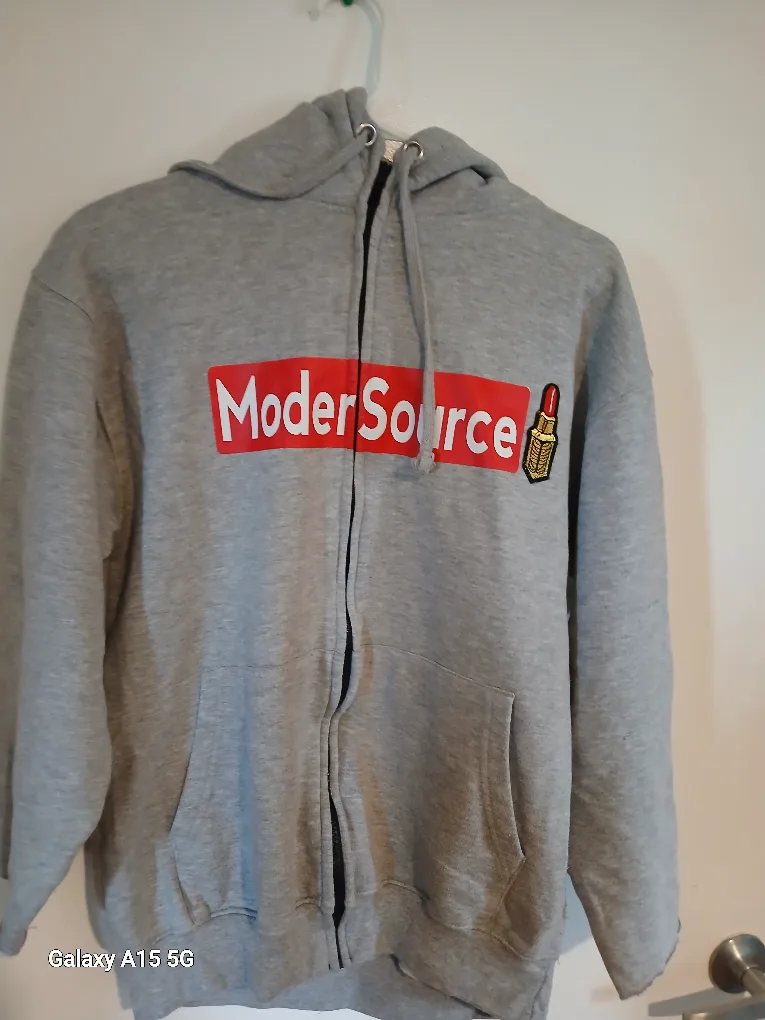 ModerSource Gray Zip-Up Hoodie thumbnail