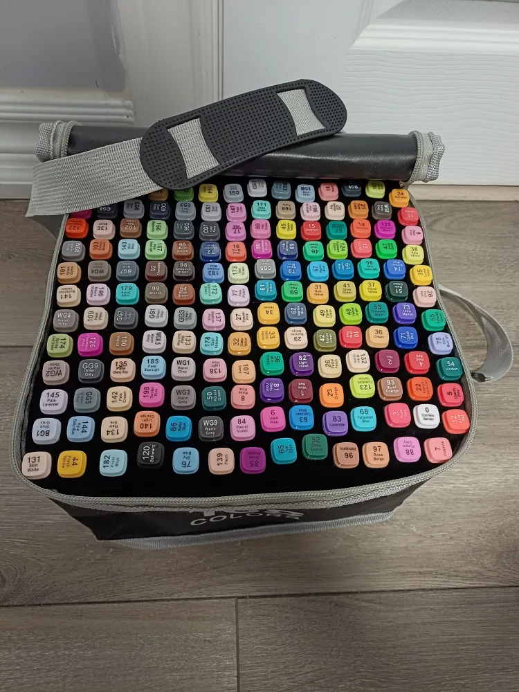 168 Colors Marker Set with Carrying Case image indicator(6)