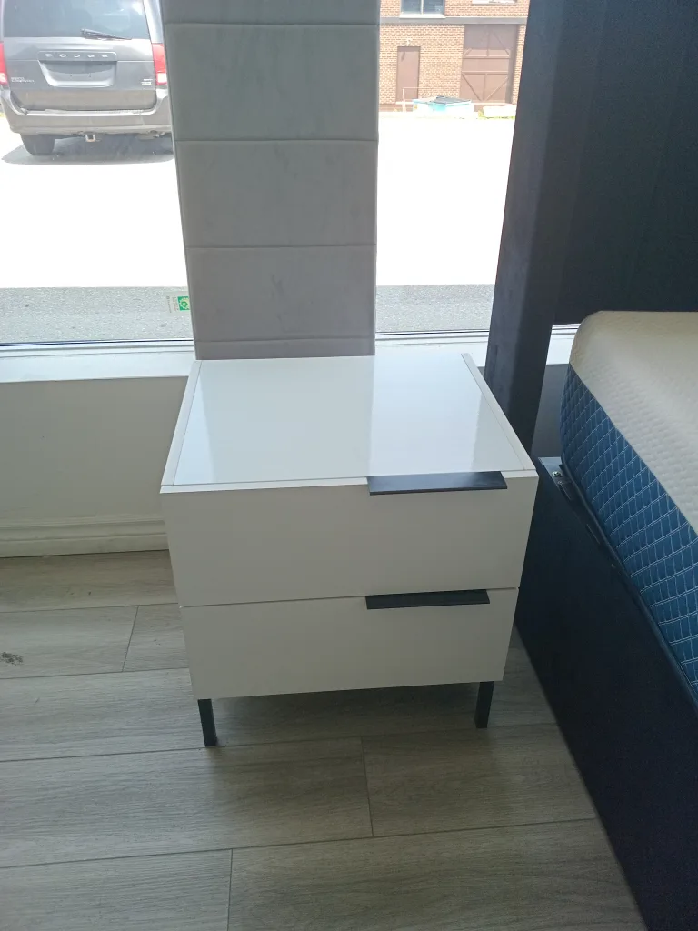 All-White Nightstand – Sleek, Stylish & Affordable! thumbnail