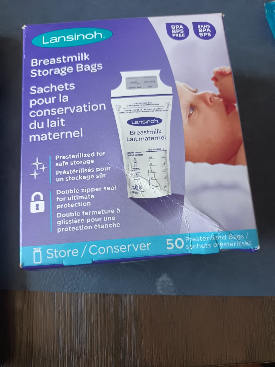 Lansinoh Breastmilk Storage Bags, 50 Count - photo 2