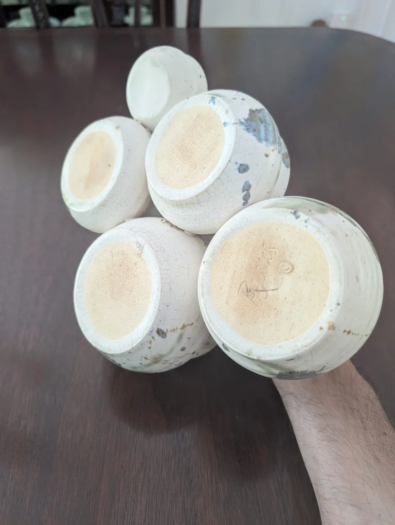 Unique Pottery Bowls Handmade Set image indicator(6)