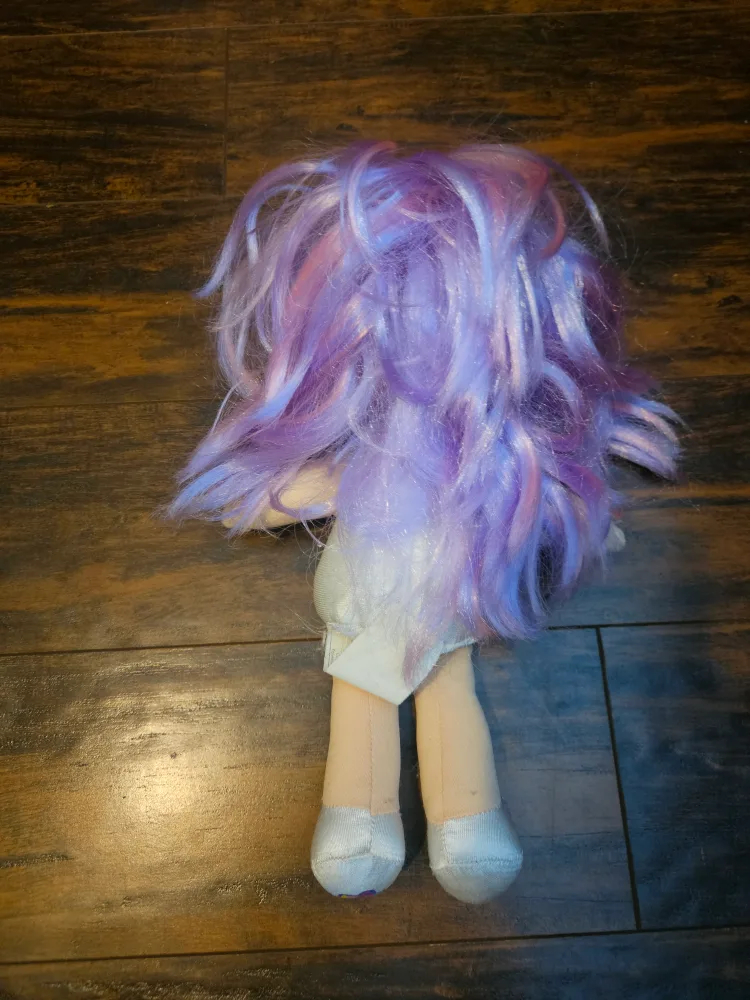 Vintage 1992 PJ Sparkles Purple Light Up Soft Plush Doll image indicator(2)