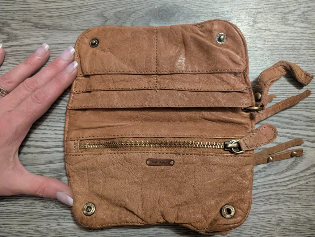 👛Free People Distressed Leather Wallet👛 image indicator(2)