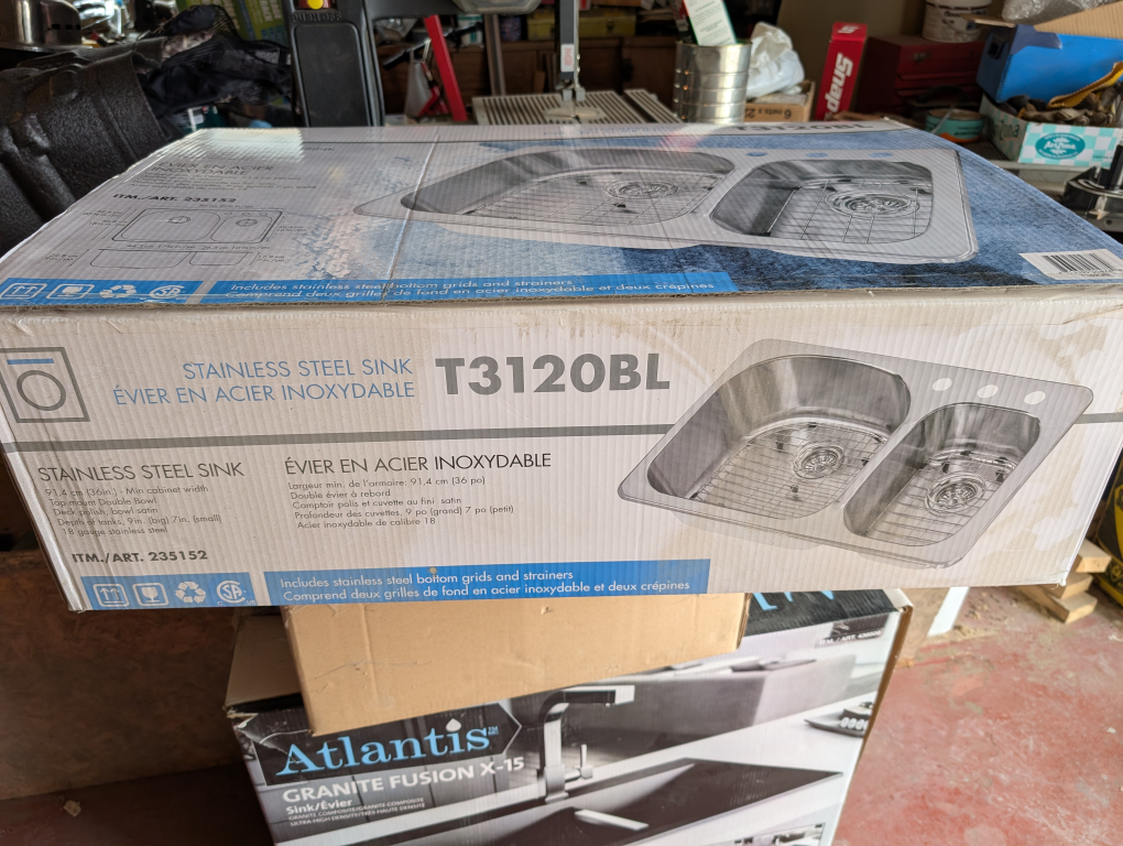 Stainless Steel Sink T3120BL - New in Box!