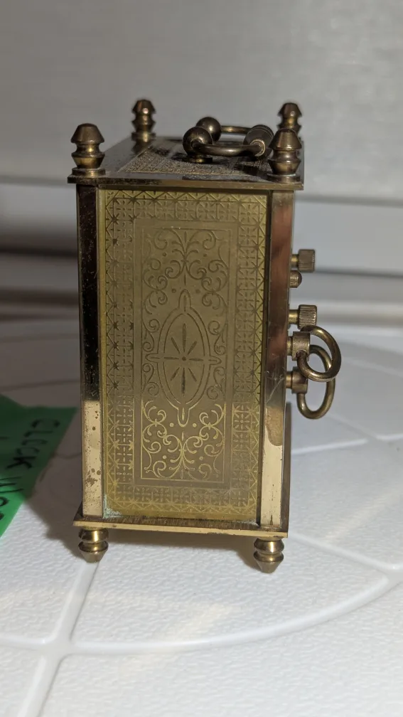 Vintage Jaeger Brass wind up Carriage Clock - Germany 🇨🇦 image indicator(2)