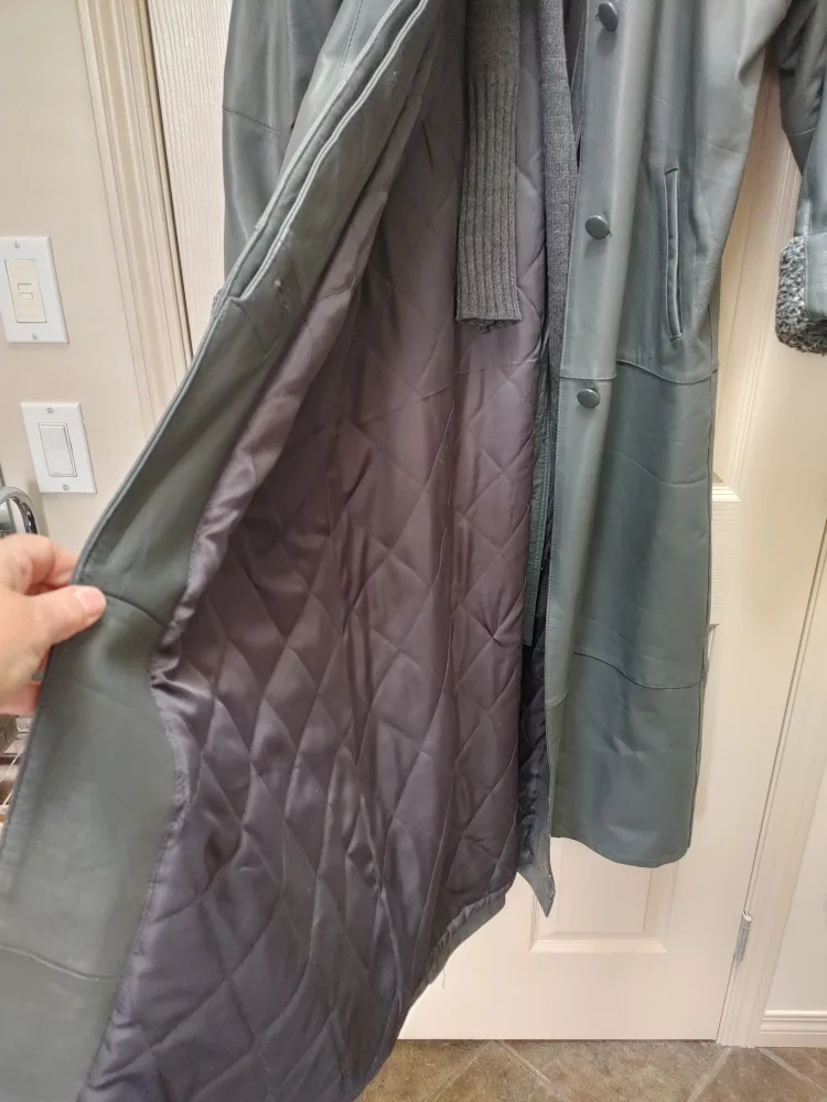 Shree Ram Leather SRL Long Leather Coat image indicator(3)