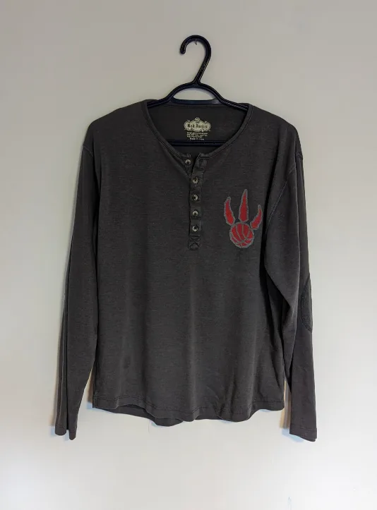 Red Jacket Toronto Raptors Henley - Size Medium thumbnail