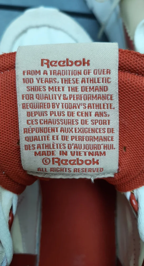 Reebok Classic White/Red Sneakers image indicator(6)