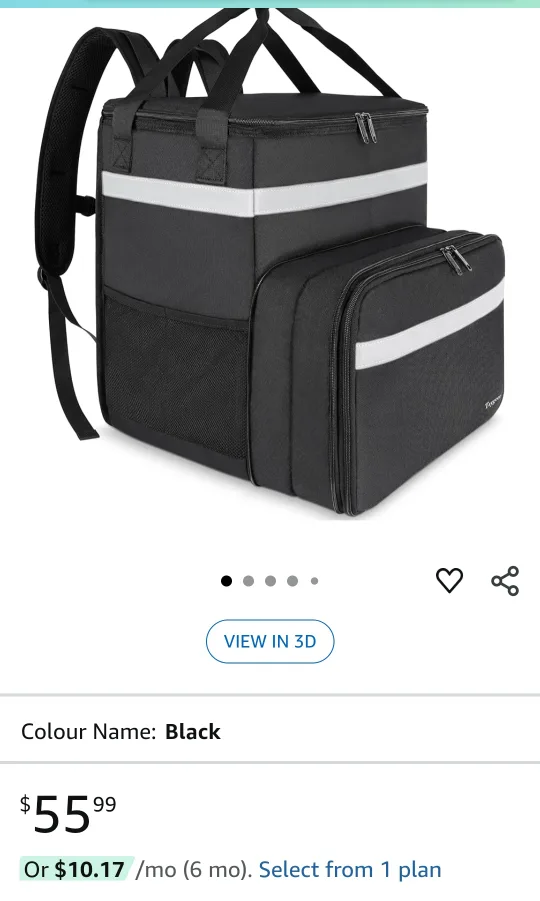 Taygeer Insulated Food Delivery Bag - Black image indicator(7)