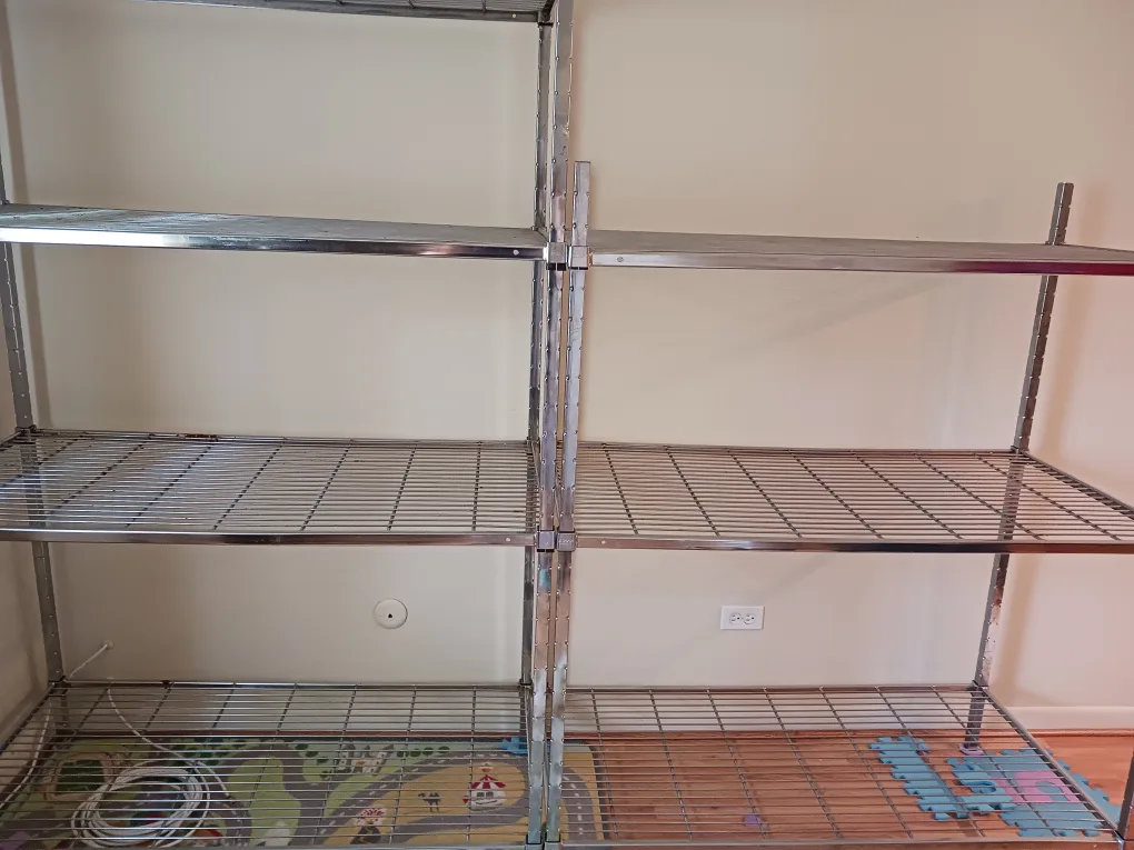 Metal Wire Shelving Unit set of 2 thumbnail