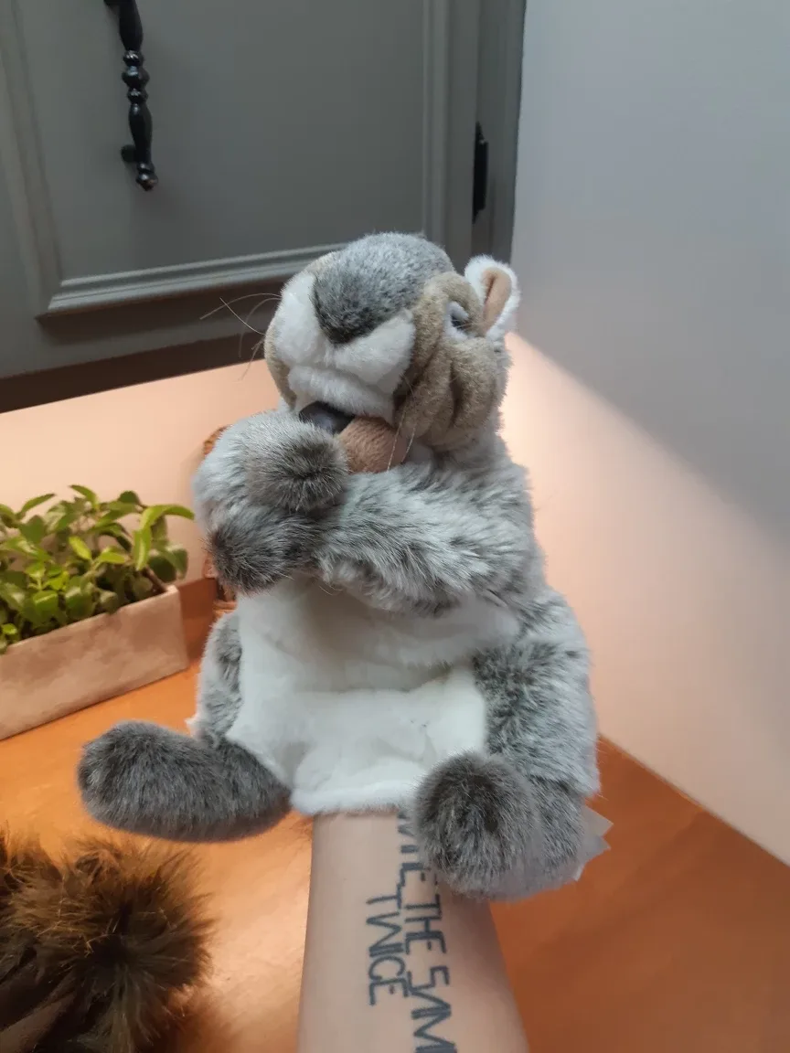 Folkmanis hand puppet- grey squirrel thumbnail