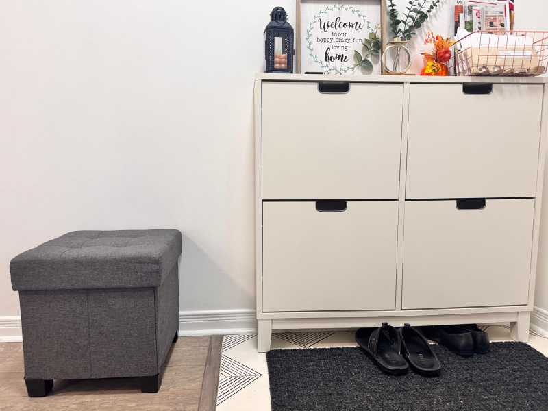 Entrance Ottoman with Hidden Storage – Stylish & Functional! - photo 2