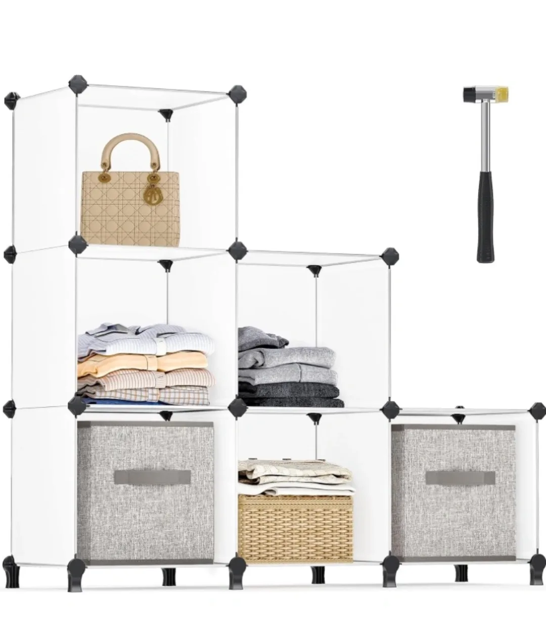 Modular Storage Organizer- Cube Shelf Unit🇨🇦🧡 thumbnail