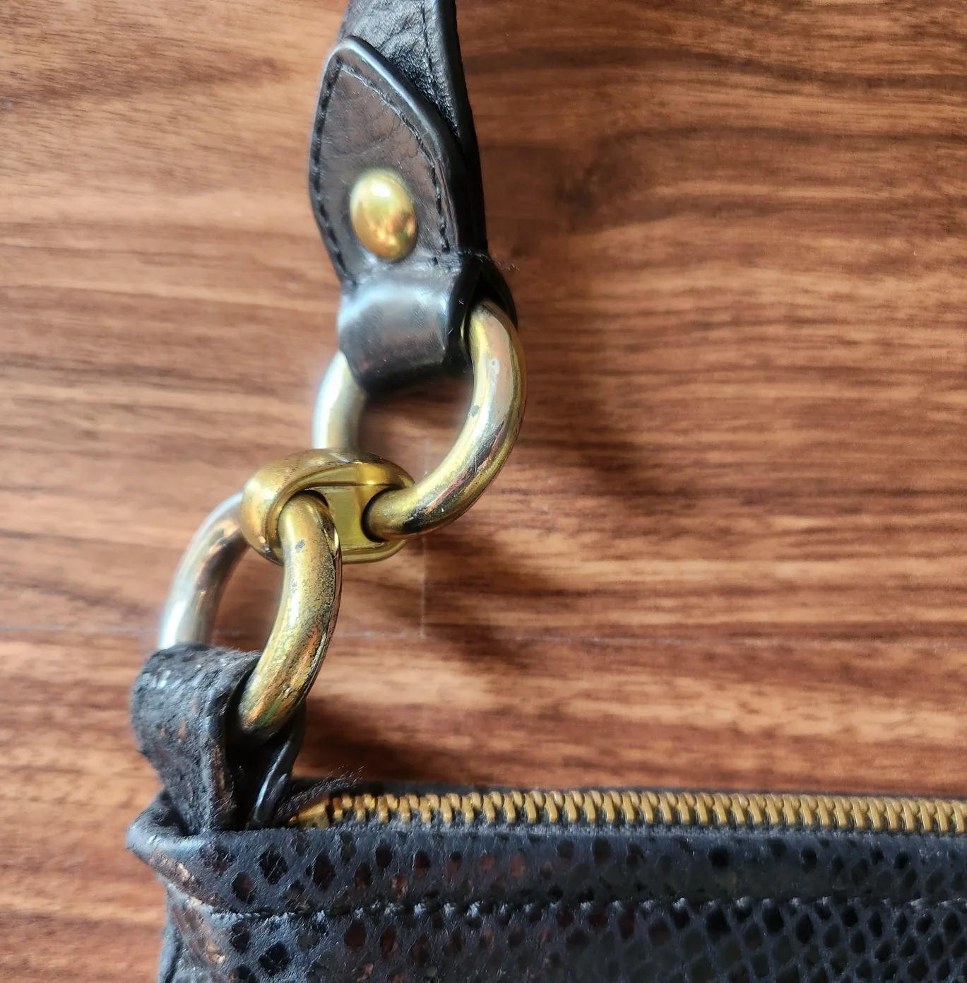 🇨🇦 Coach Black Leather Shoulder Bag image indicator(6)