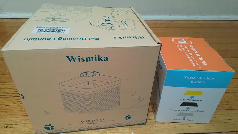 Wismika 2.5L Pet Drinking Fountain w/ Filters image indicator(2)