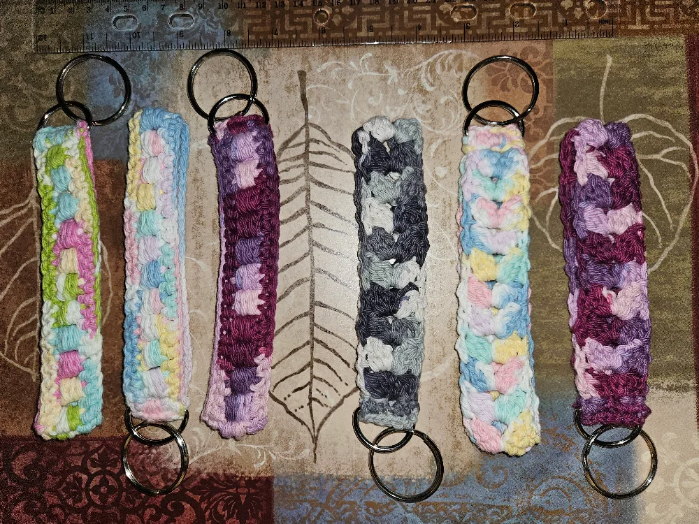 Wristlet Keychain Crocheted thumbnail