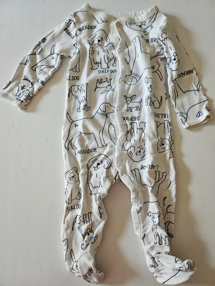 CARTER Dog Print Baby Onesie 🇨🇦 thumbnail