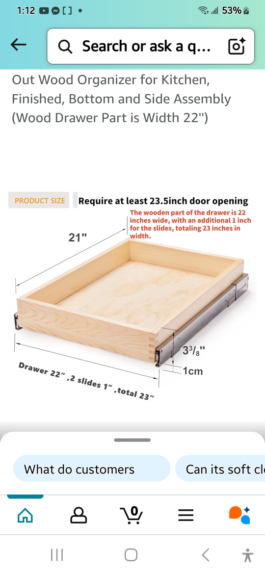 Wood Drawer Organizer (22") - photo 2