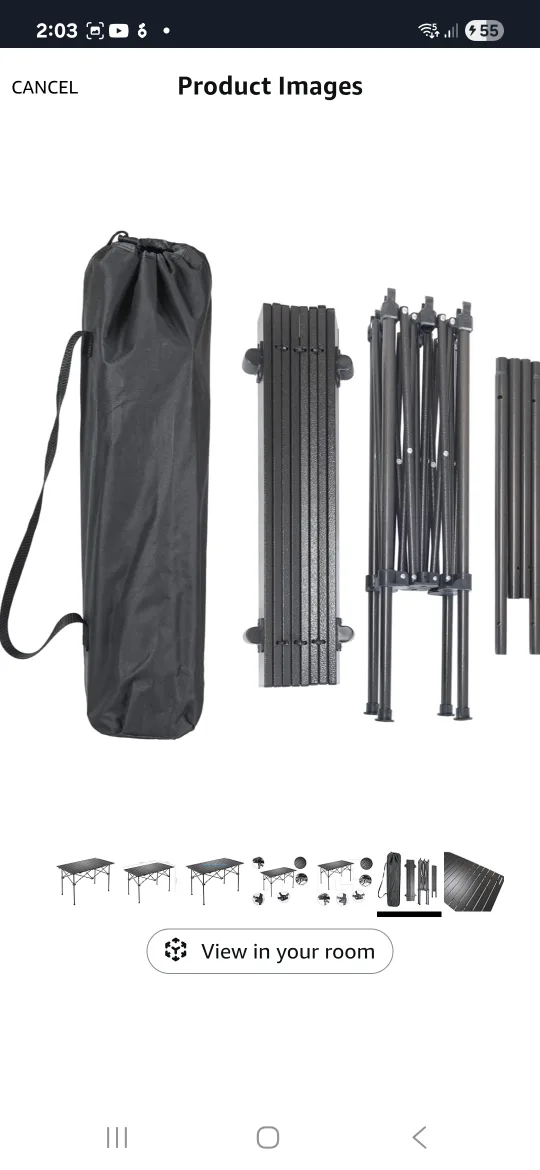 New Aluminum Portable Folding Camping Fishing XL image indicator(5)