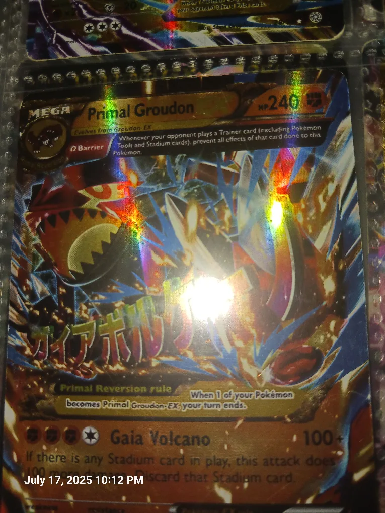 MEGA Primal Groudon Pokemon Card thumbnail