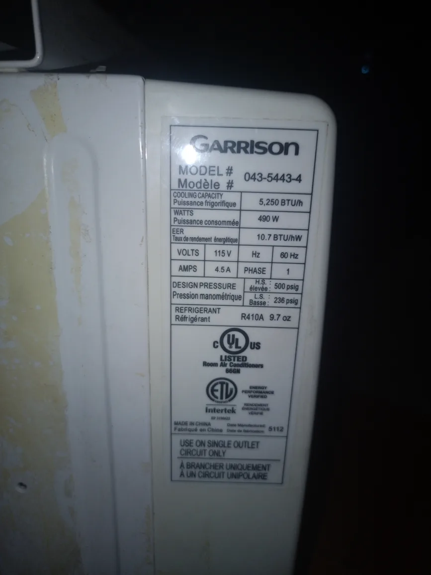 Garrison Window Air Conditioner 5250 BTU image indicator(3)