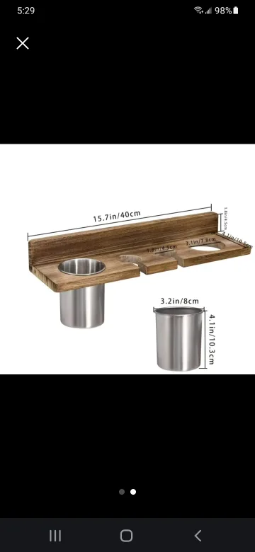 Hair Tool Organizer Wall Mount image indicator(2)