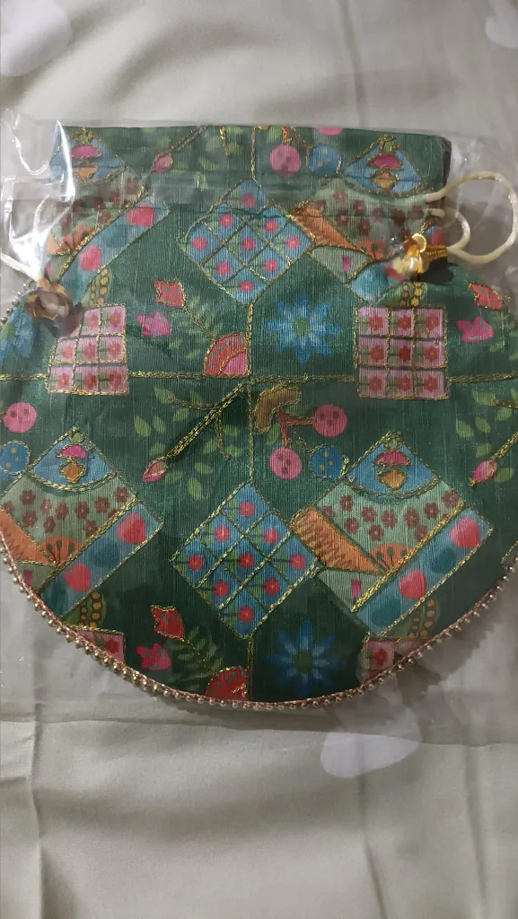 Green Drawstring Pouch - Brand New thumbnail