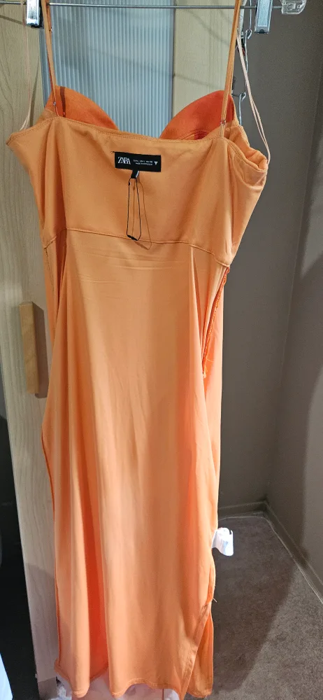 Zara Orange Dress - Size L image indicator(6)