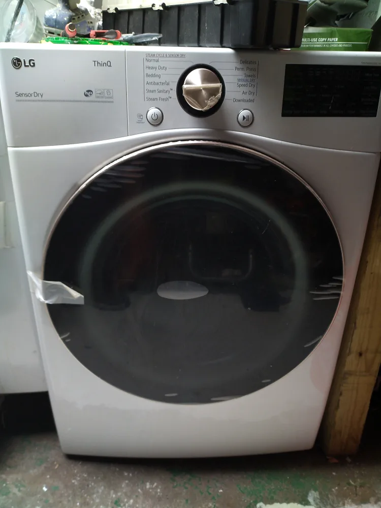 LG ThinQ Washer & Dryer Set - White thumbnail