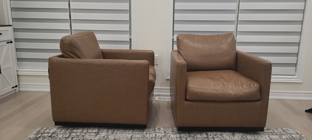 Leather Armchairs Portman swivel - Set of 2 - photo 2