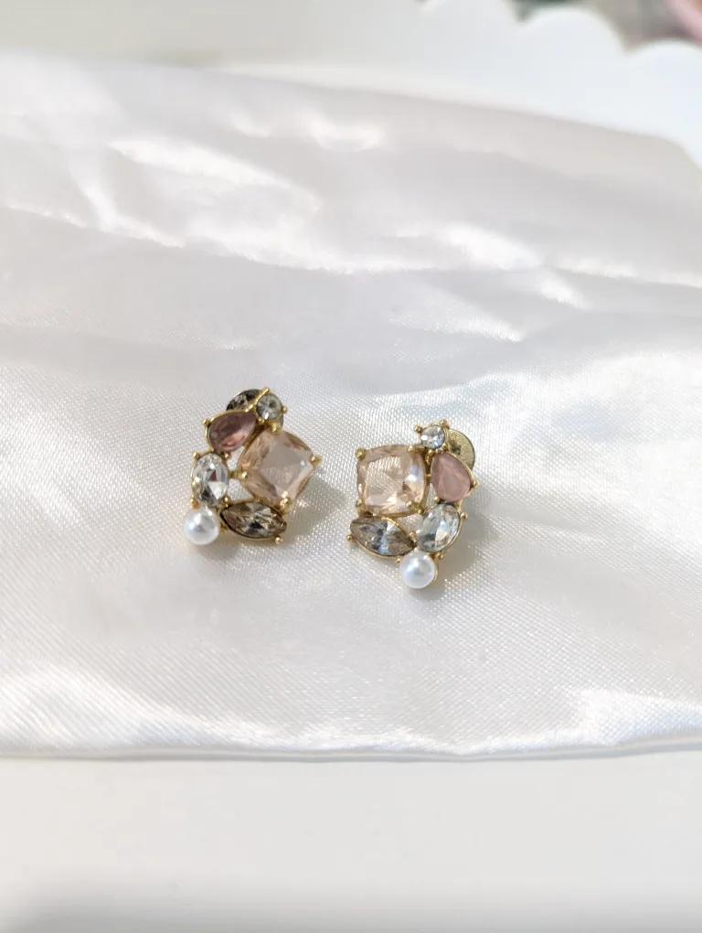 Olive & Piper Stud Earrings with Gemstones thumbnail