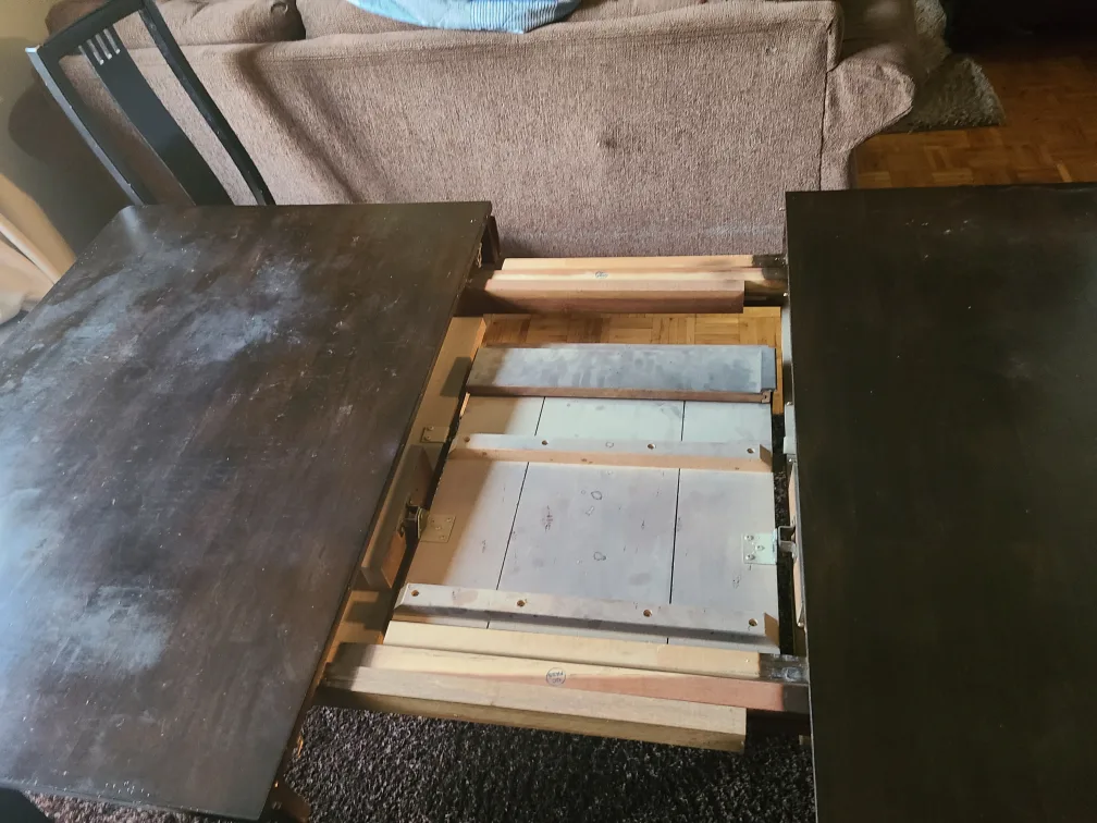 Dark Brown Extendable Dining Table with Chairs image indicator(5)