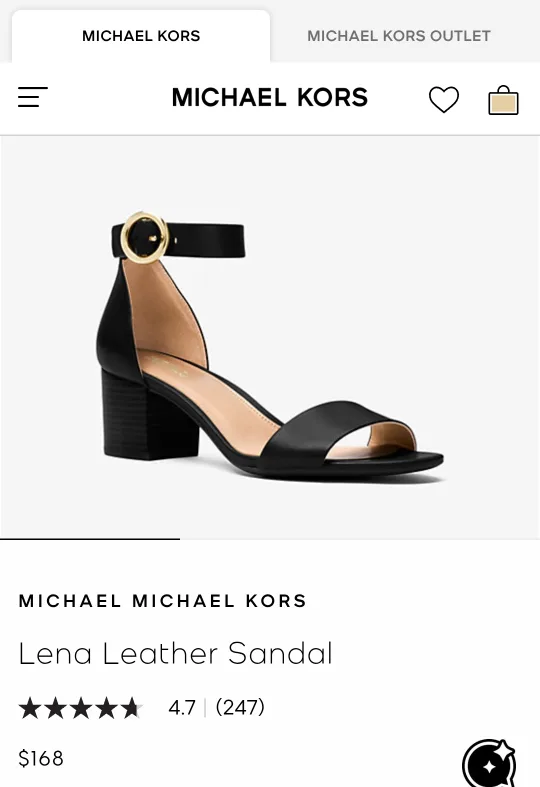 Michael Kors Lena Flex Mid Sandal - Black image indicator(6)