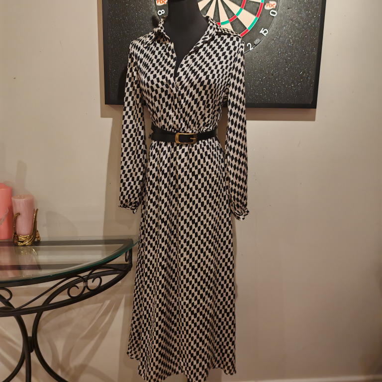 Mango Rhombus Print Midi Dress - photo 4