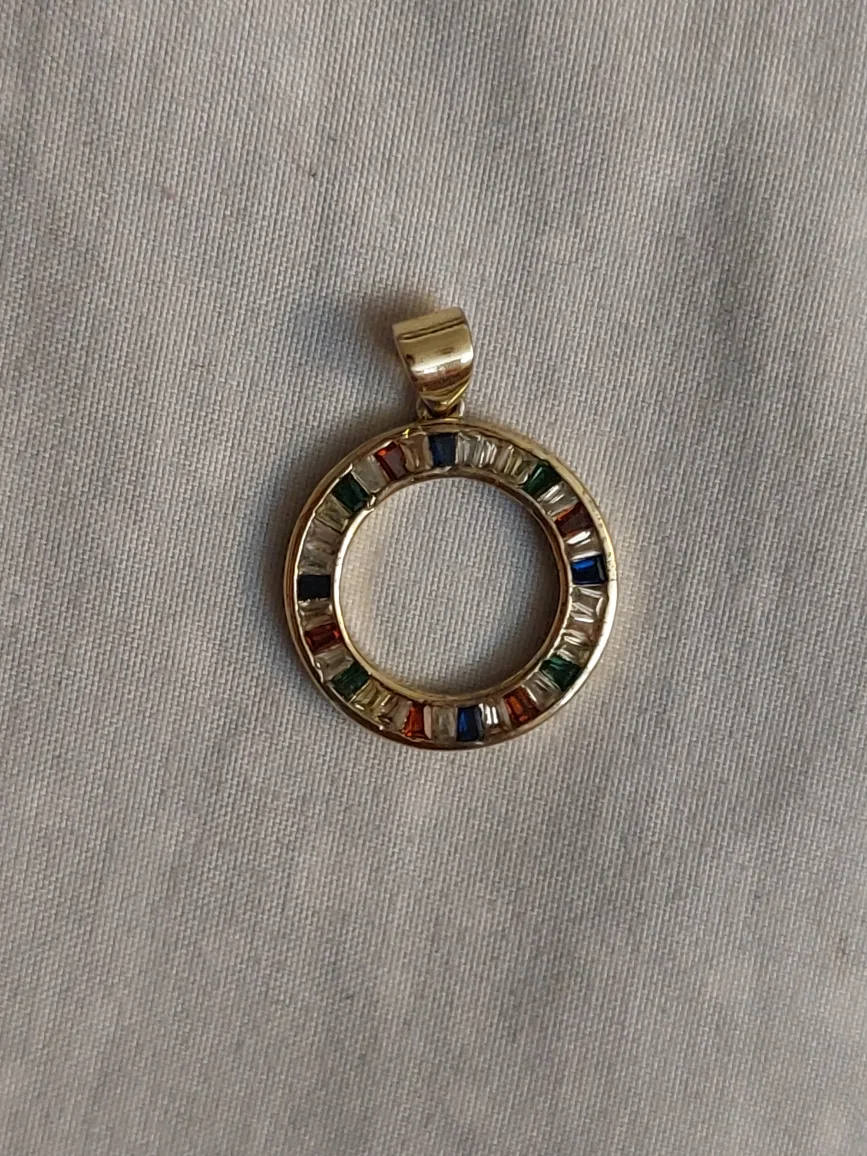 Pendant with Multi-Colored Stones thumbnail