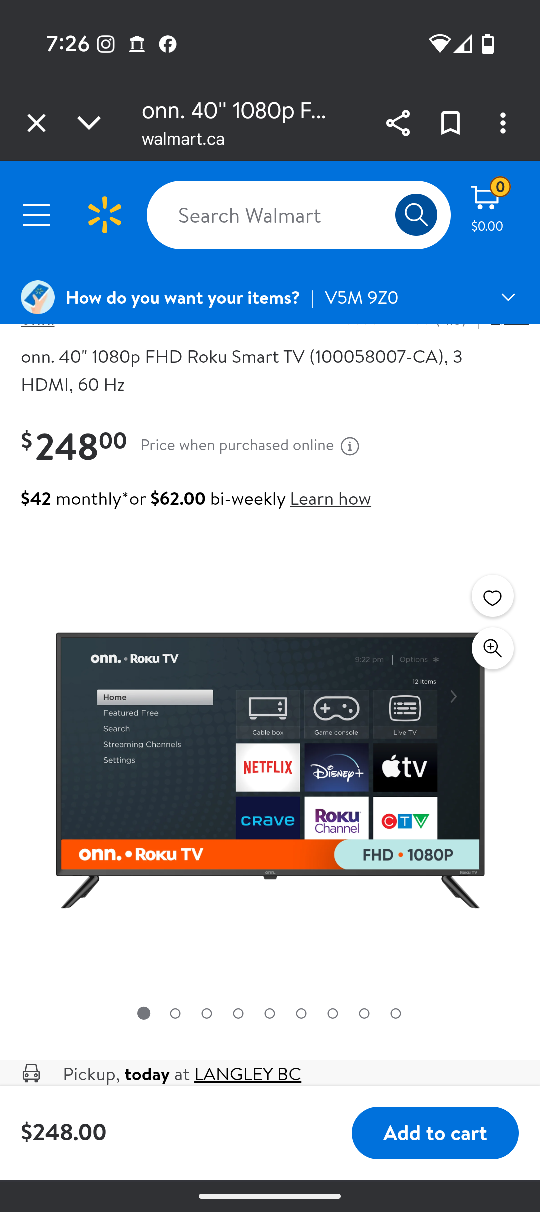40 inch Roku onn Smart tv - photo 3