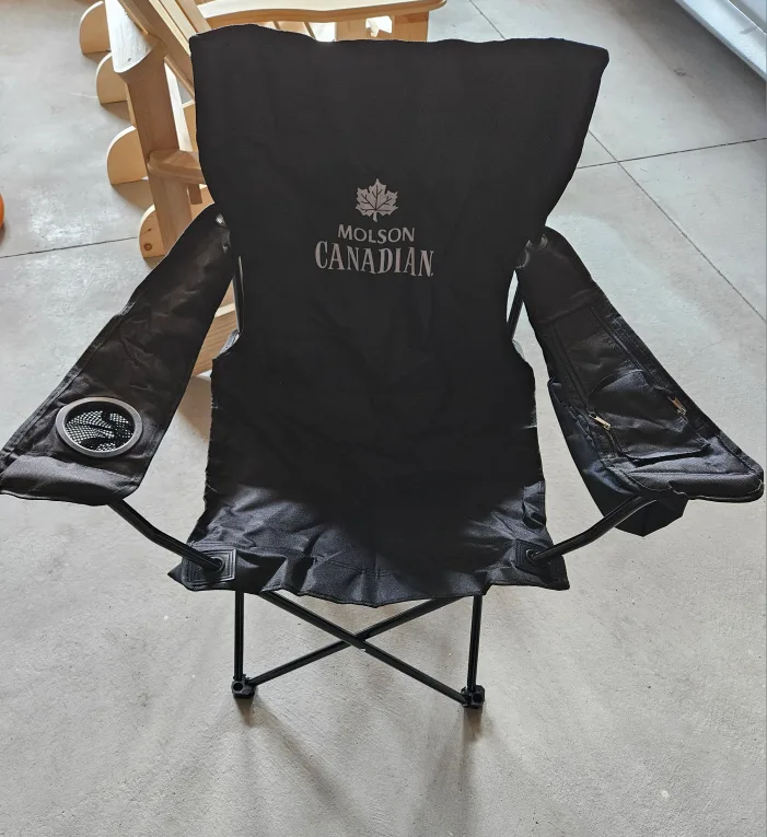 Molson Canadian Gongshow Folding Camp Chair - Black thumbnail