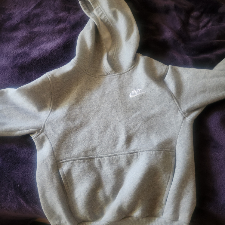 🆕️[KIDS] Nike Grey Hoodie - [Kids Size Medium ] - photo 5