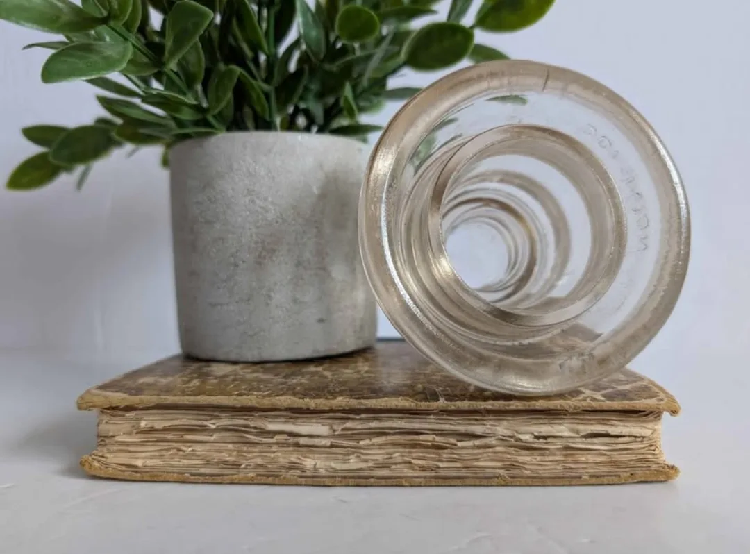 Vintage Glass Electrical Insulator image indicator(6)