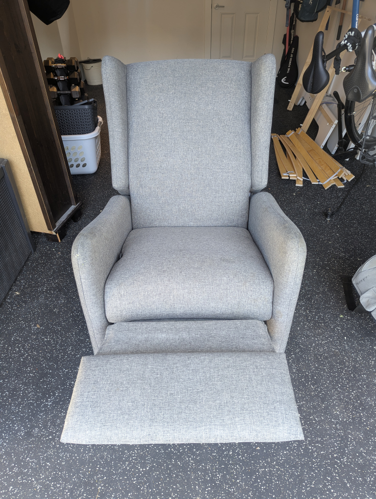 Baby Relax Rylee Gliding Recliner - Grey