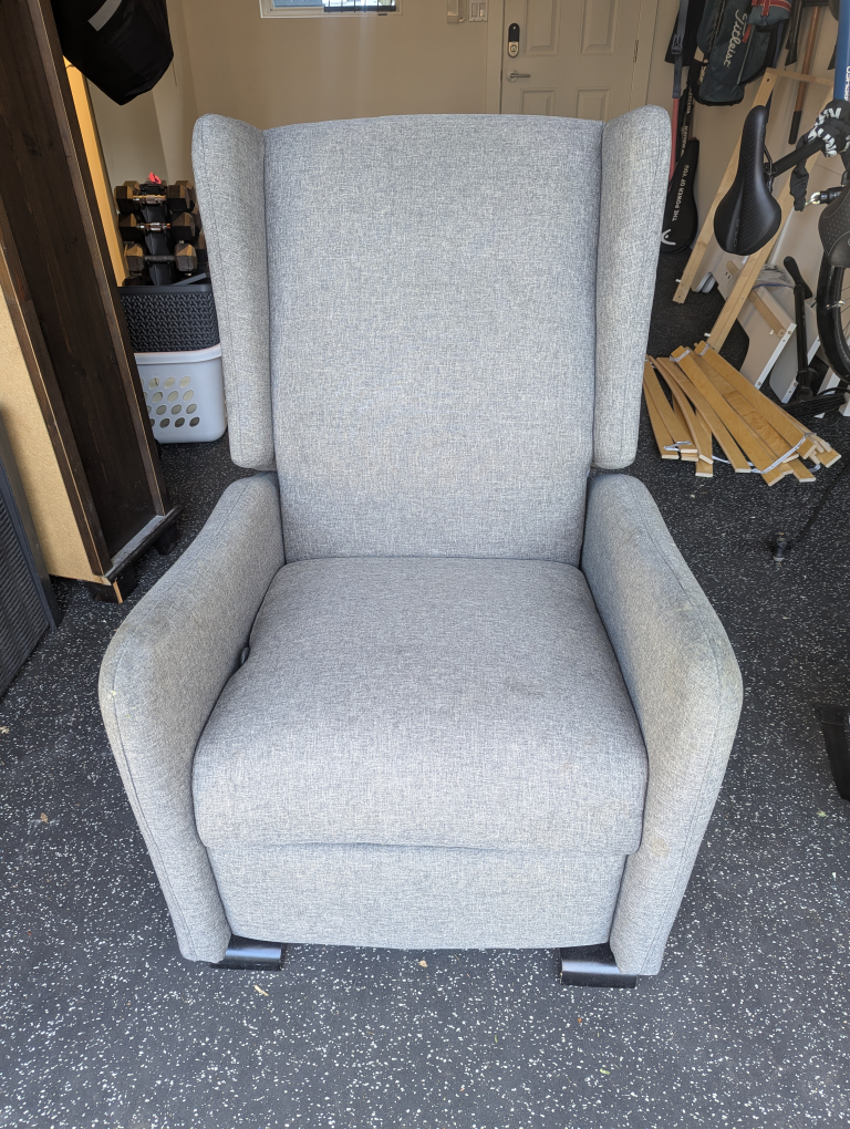 Baby Relax Rylee Gliding Recliner - Grey - photo 2