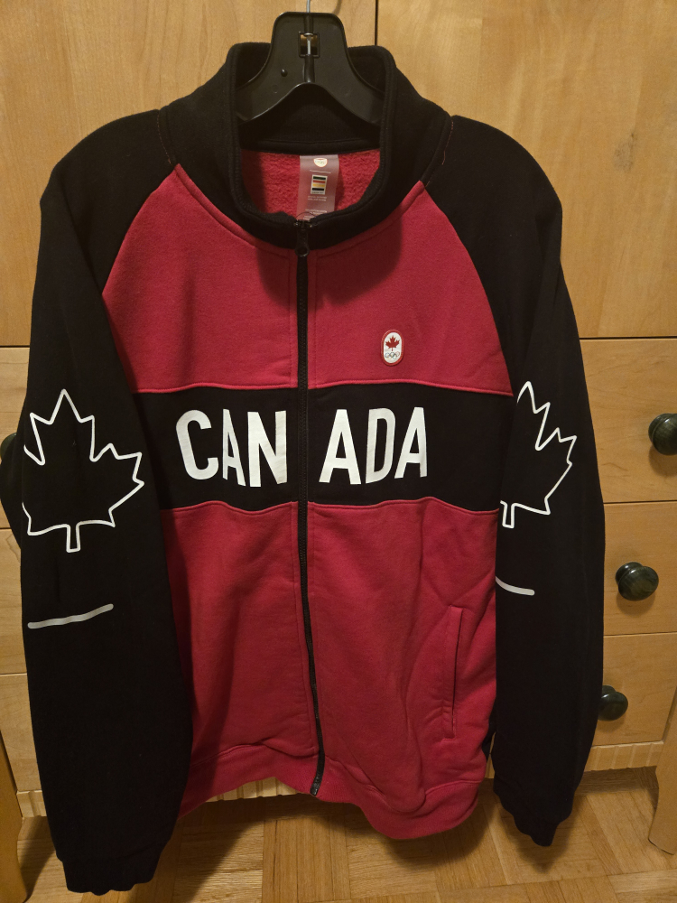 Canada Red & Black Zip-Up Sweatshirt