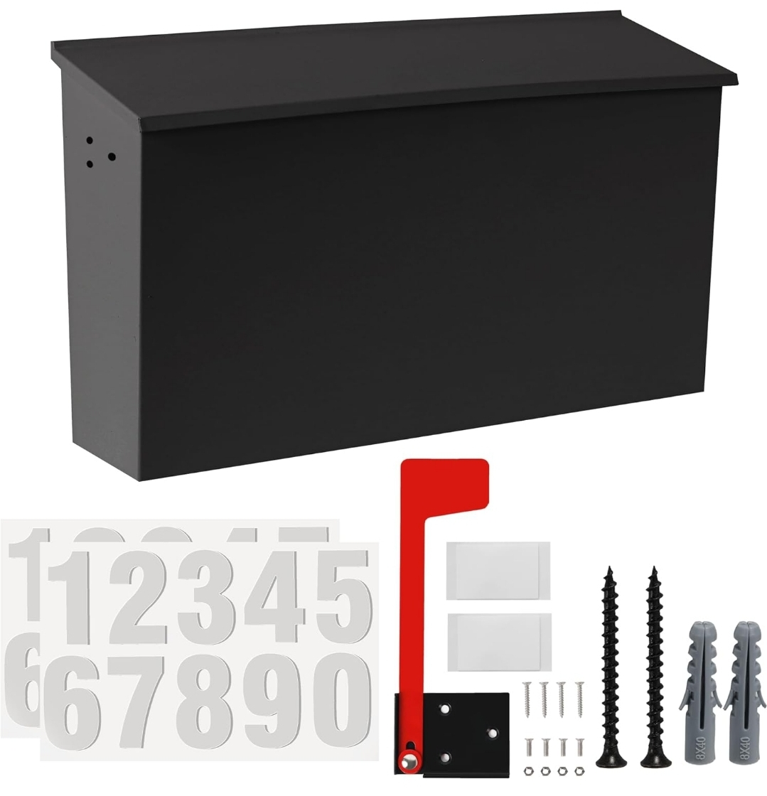 Wall Mount Mailbox - Black - photo 3