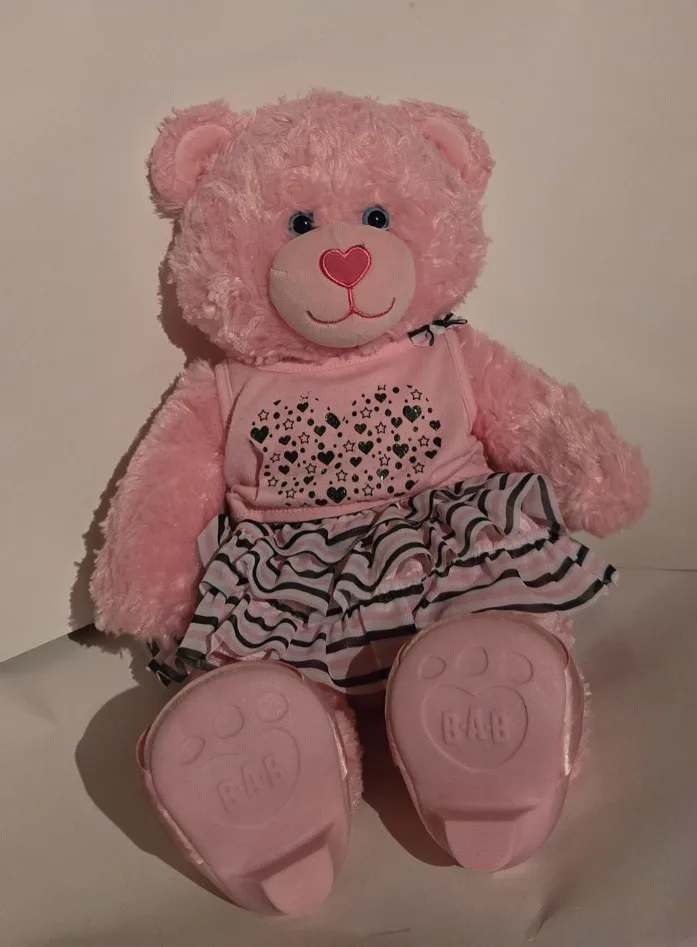 Build-A-Bear Pink Bear w/ Outfit thumbnail