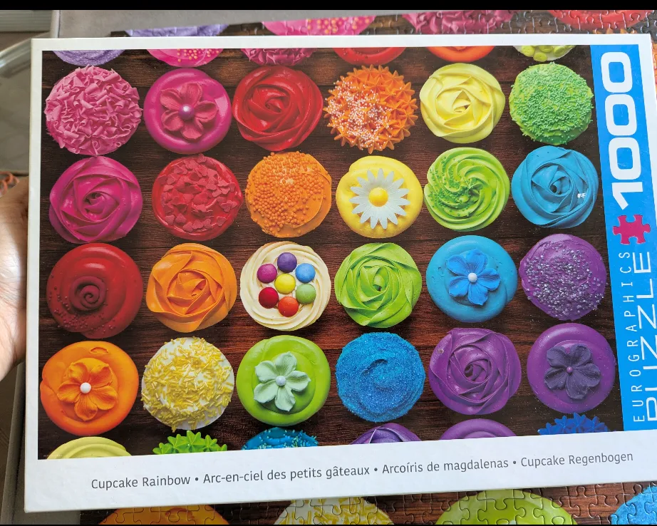 Eurographics Cupcake Rainbow 1000 Piece Puzzle thumbnail