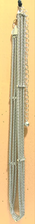 👗Silver Tone Multi-Strand Chain Belt👗 thumbnail